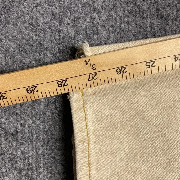 Levis 501 Jeans Men 30x28 Beige Straight Classic Button Light Wash - Picture 5 of 13